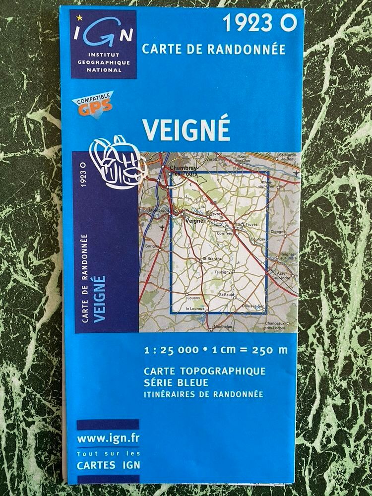 Carte IGN Bleue 2933 Ouest St Étienne - Loire - Édition 3 De 1989 - État Neuf