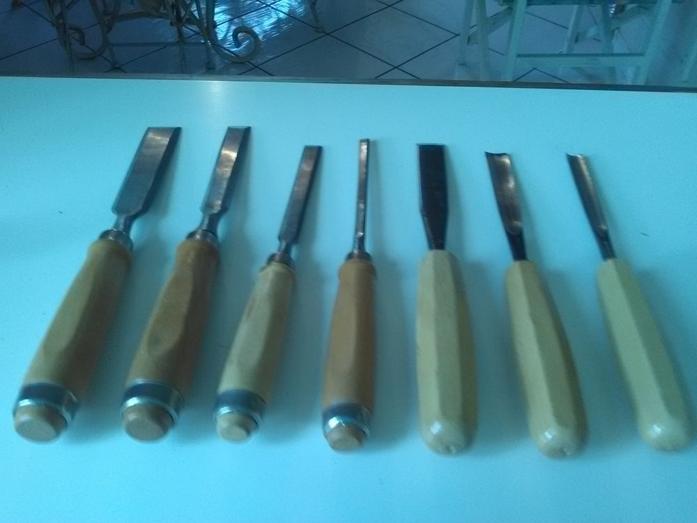 gouges et ciseaux &agrave; bois menuisier Bricolage
