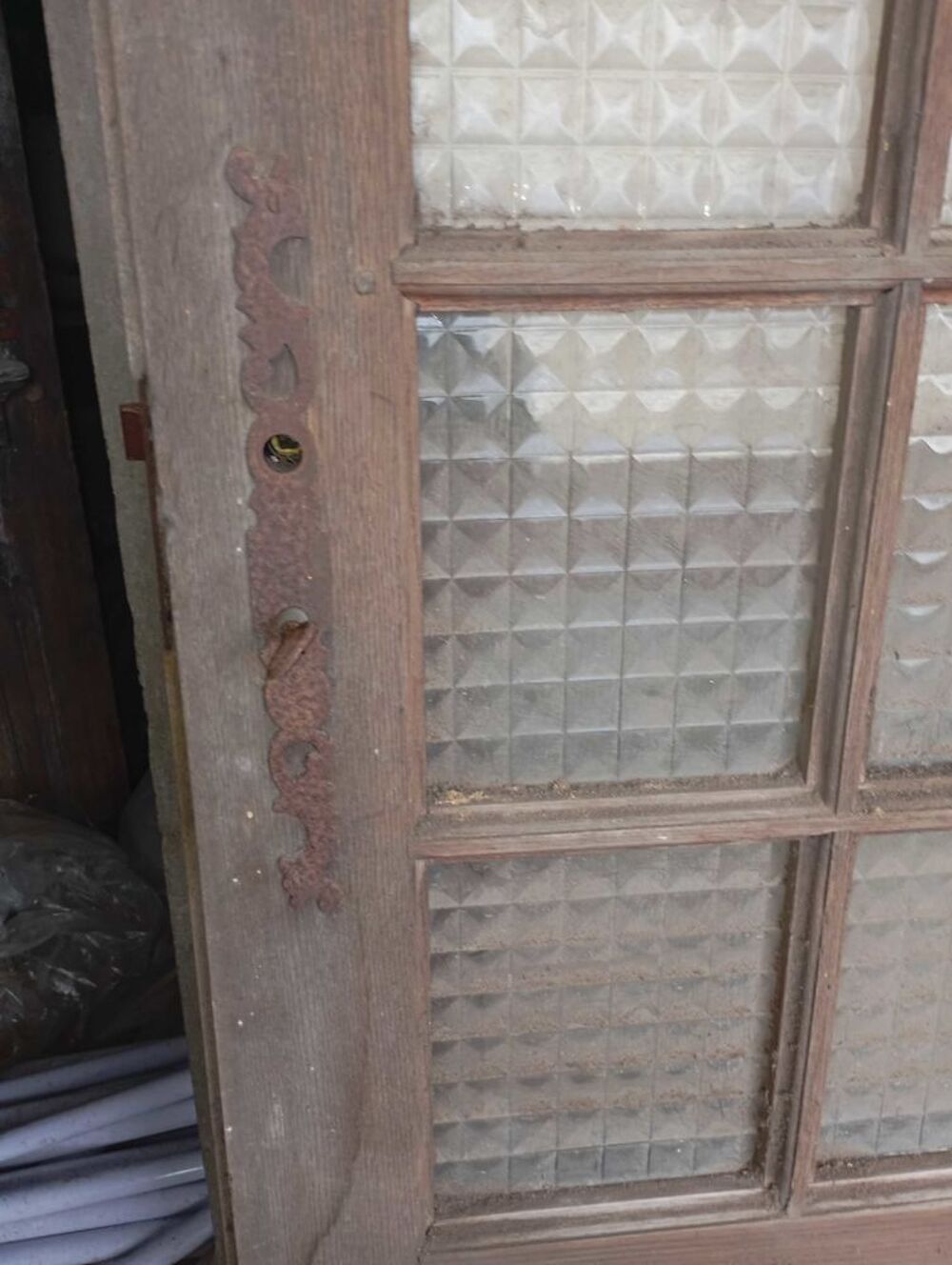 porte ancienne vitr&eacute;e - bois Bricolage