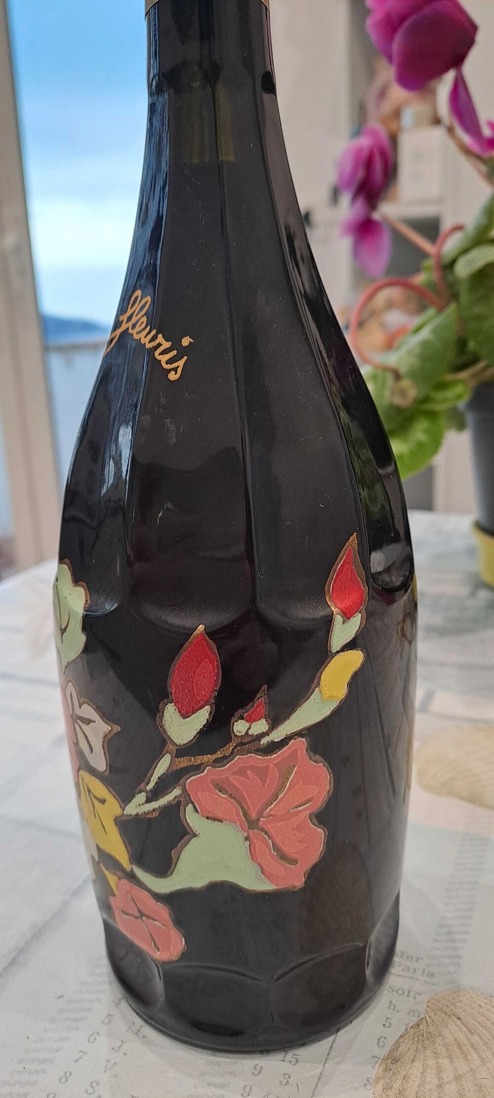 bouteille d&eacute;cor&eacute;e 