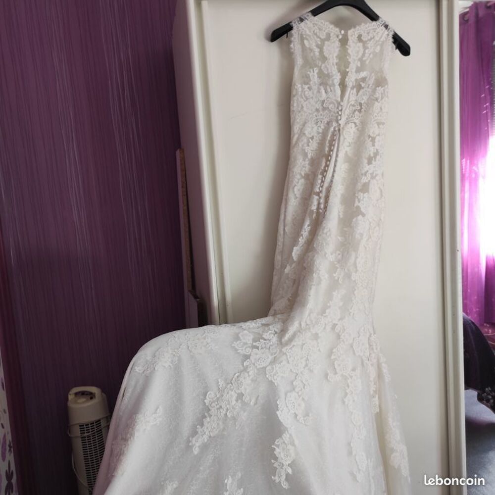 Magnifique Robe de Mari&eacute;e Sir&egrave;ne Ecru T38 Vêtements