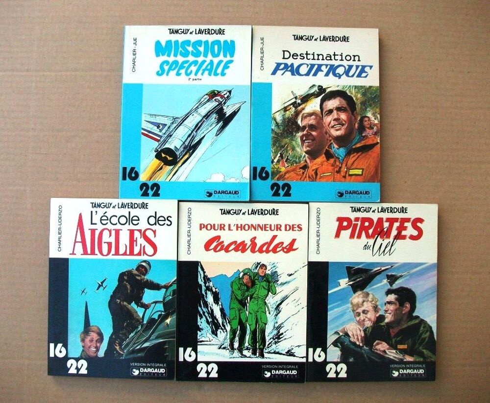 Collection 16~22 Dargaud ~ Charlier/Jij&eacute;/Uderzo/M&eacute;zi&egrave;res... Livres et BD