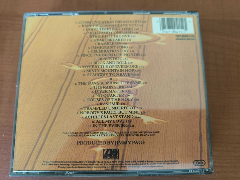 Album Led Zeppelin - 2CD CD et vinyles
