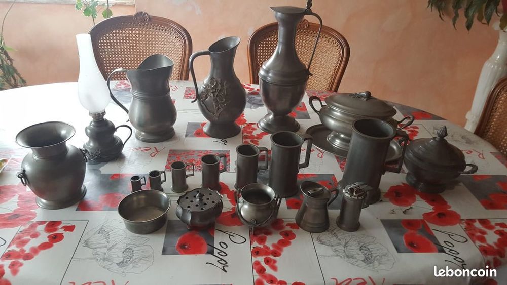 Objets en &eacute;tain Décoration