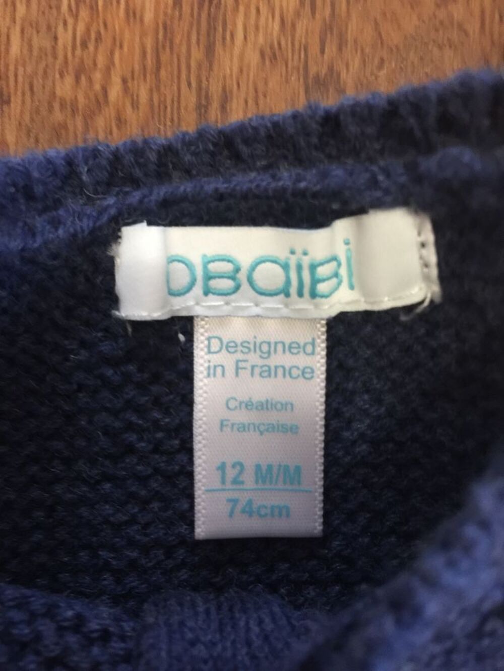 Gilet enfant fille " Obaibi " couleur bleu Vêtements enfants