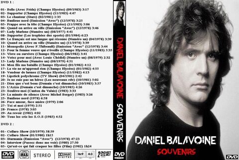 Daniel Balavoine Double DVD Souvenirs (Volume 1) 18 Marseille 12 (13)