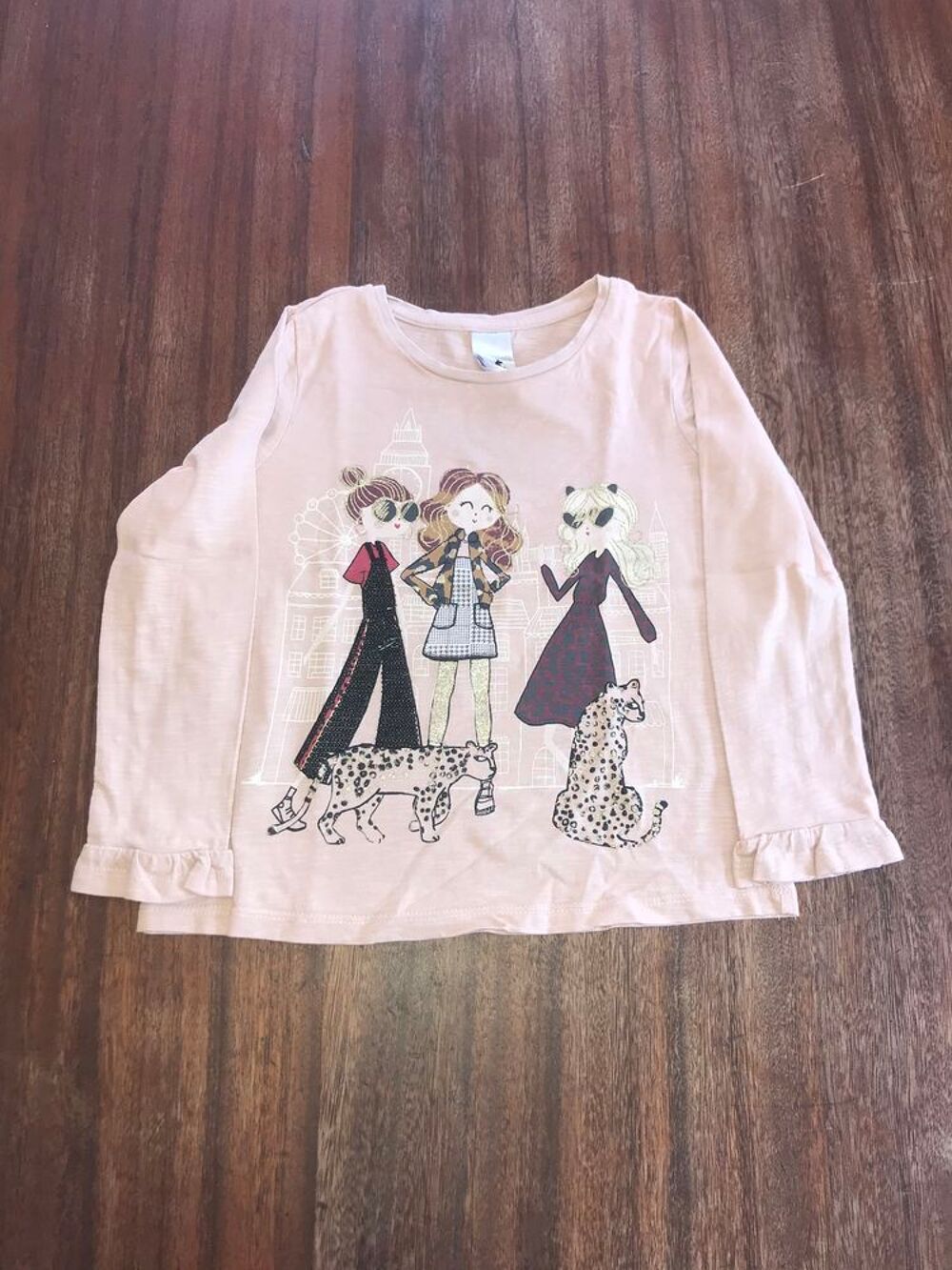 Lot de 2 tee shirts enfant fille " C&amp;A " V�tements enfants