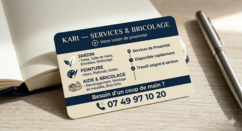   Bricoleur sérieux, ponctuel et respectueux  