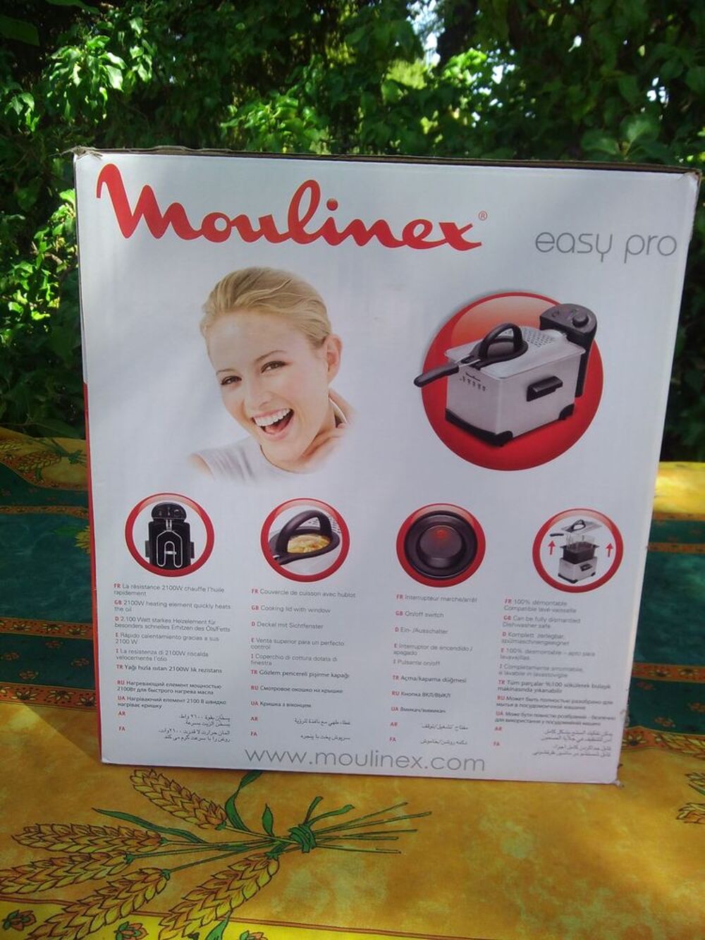 Rare Friteuse Moulinex Easy Pro (noire &amp; Inox) neuve, Electrom�nager