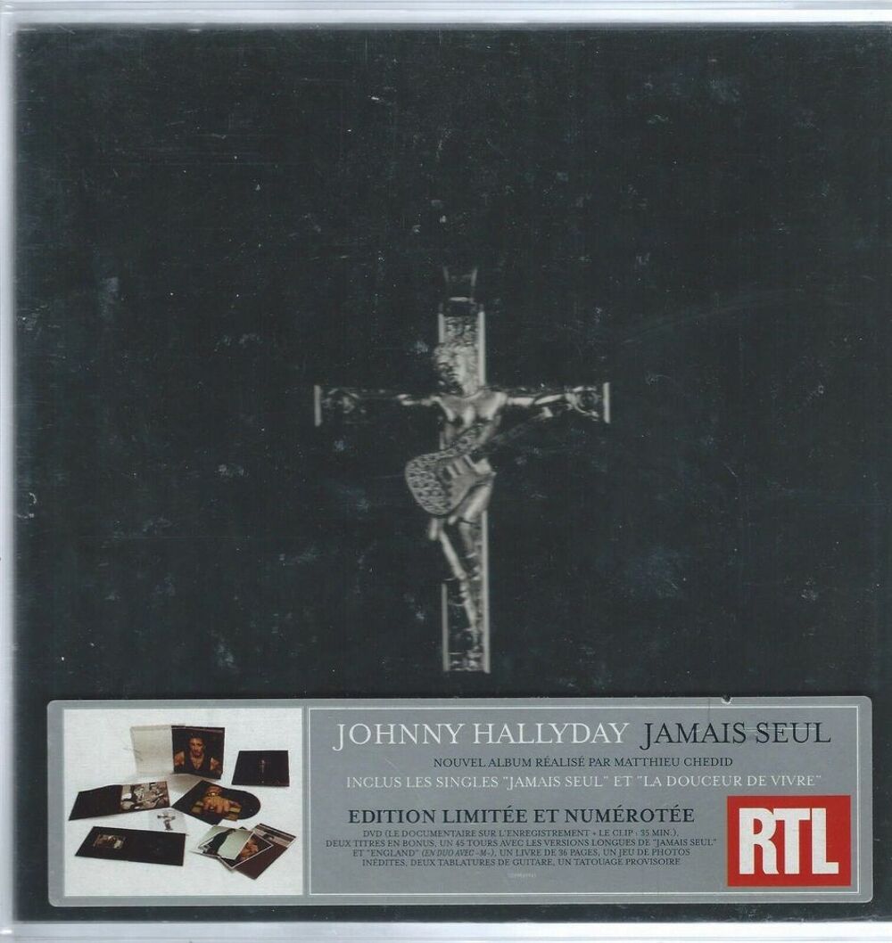 COFFRET JOHNNY HALLYDAY - Jamais seul CD et vinyles