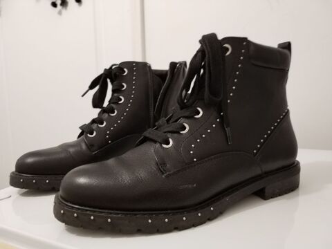 Bottines cuir noir taille 39 35 Paris 15 (75)