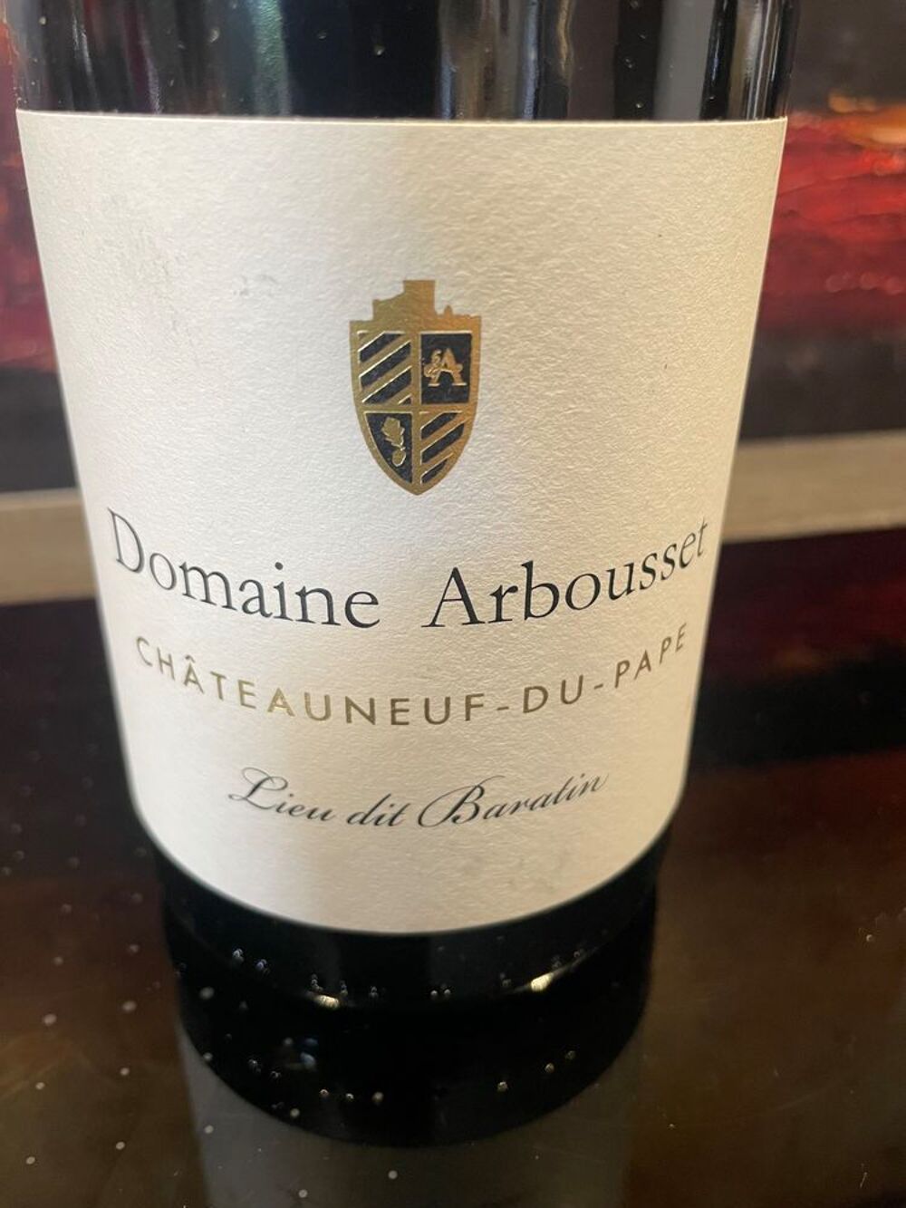 1 Bt CH&Acirc;TEAUNEUF-DU-PAPE 2022 Lieu-dit Baratin Dom Arbousset Cuisine