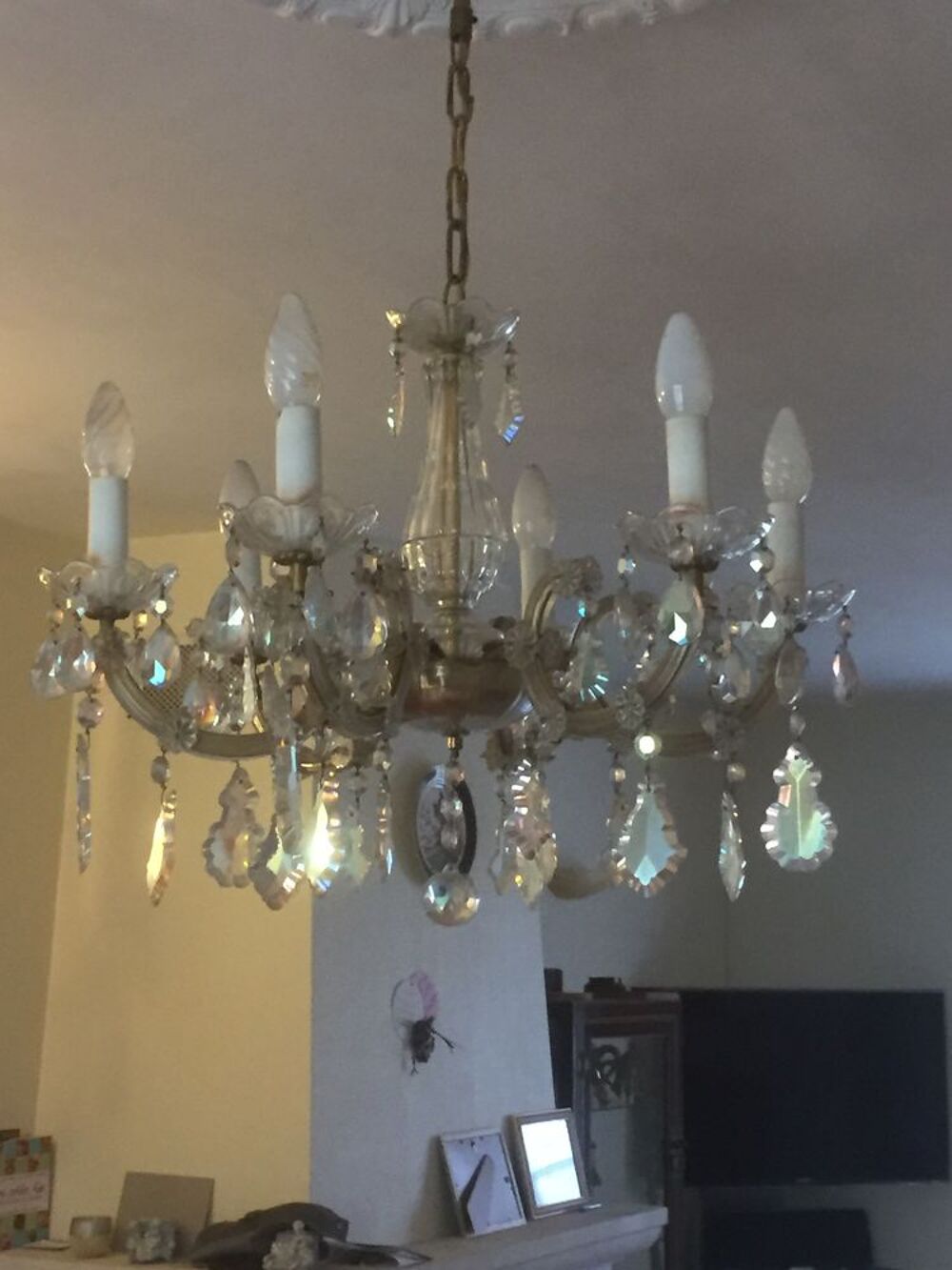 lustre et applique en cristale Décoration