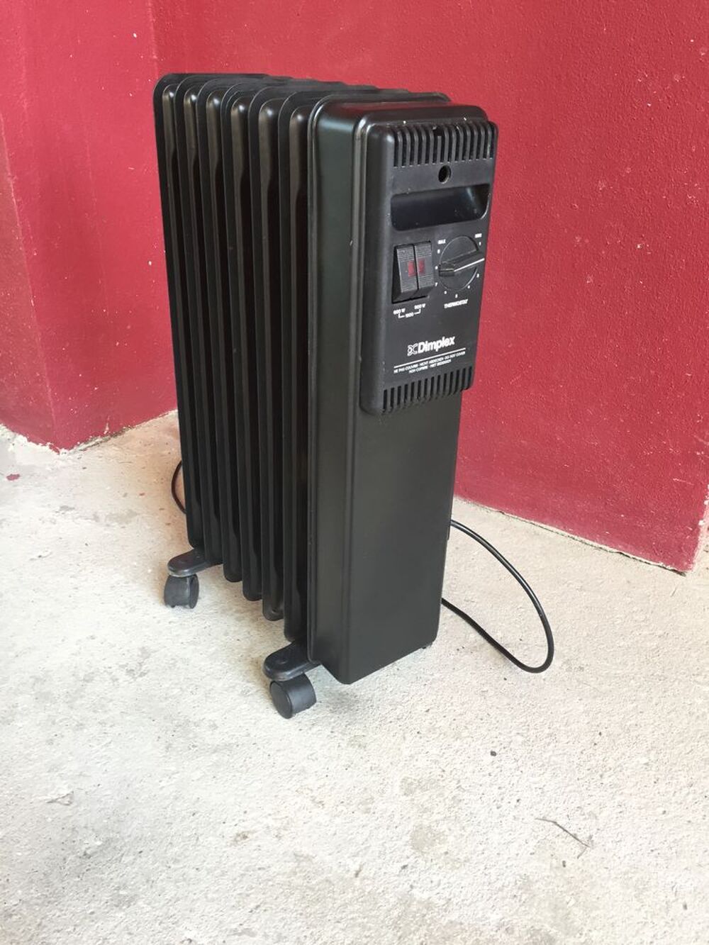 Radiateur bain d'huile DIMPLEX noir 1500 W Electrom�nager