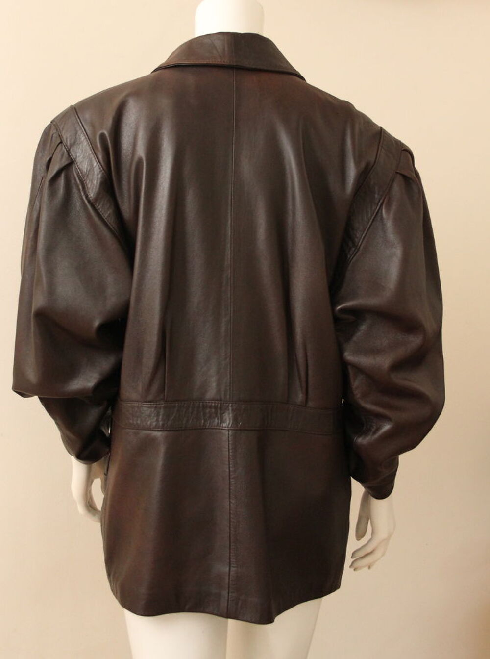 Veste cuir marron PRESTIGE CUIR T.L Vêtements