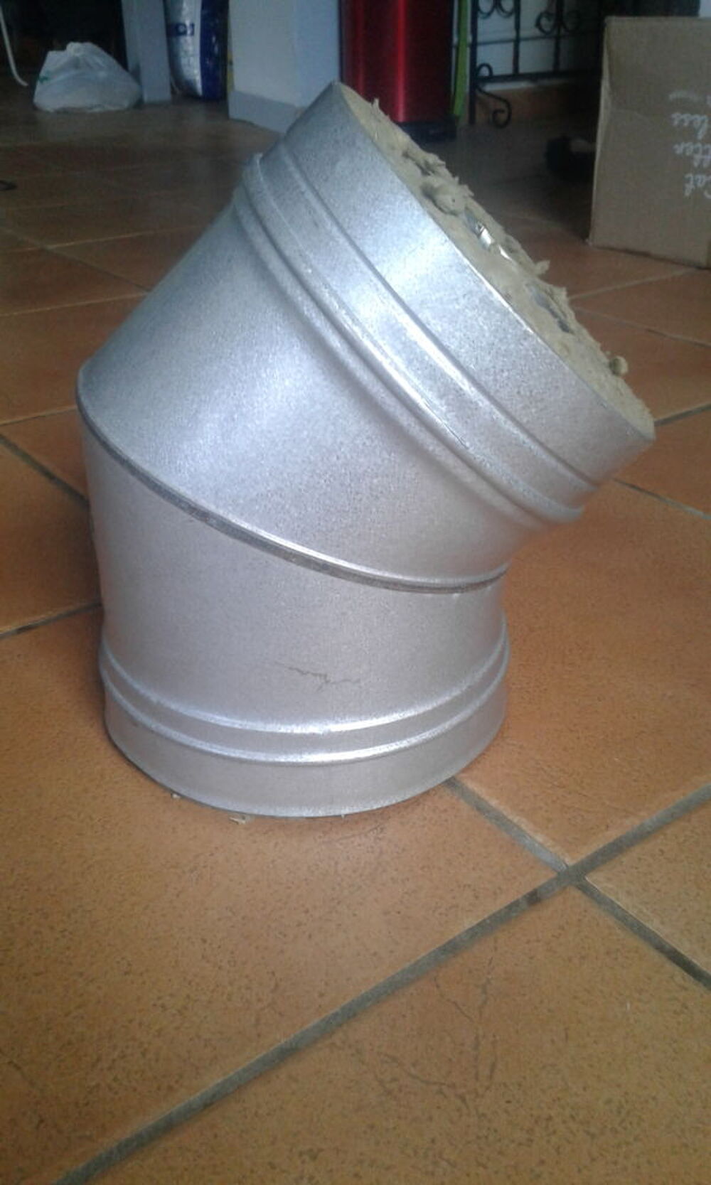 Coude pour conduit double paroi JONCOUX Diam.153 mm 45&deg; Bricolage