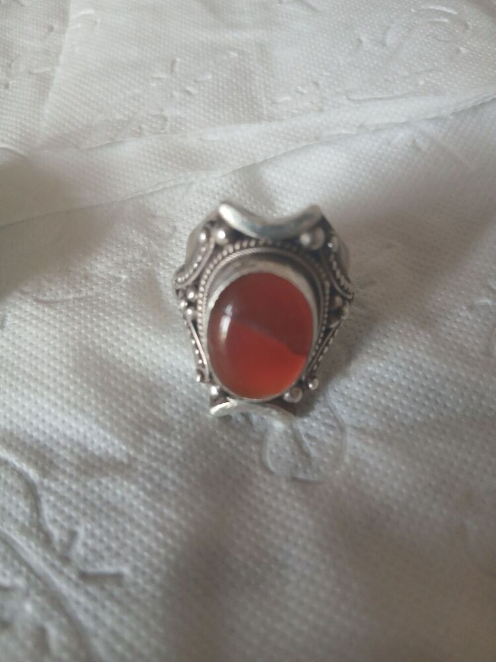 Bague lourde 22 grammes de argent 925 + pierre Bijoux et montres