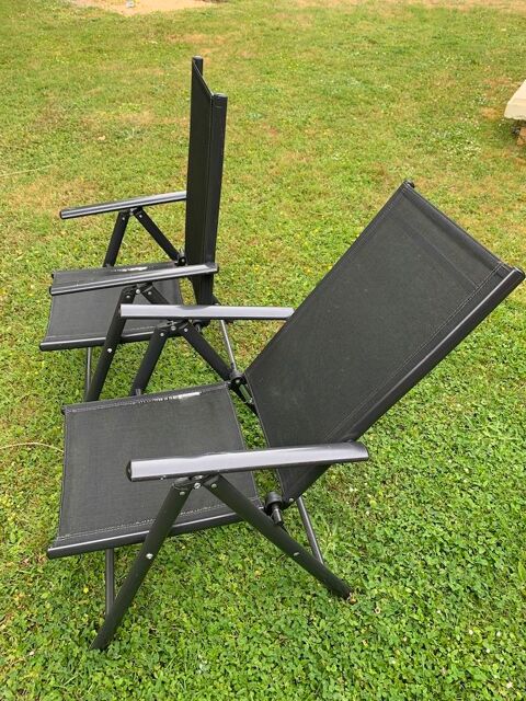 2 Fauteuils chaises de jardin avec accoudoirs 50 Bivres (91)