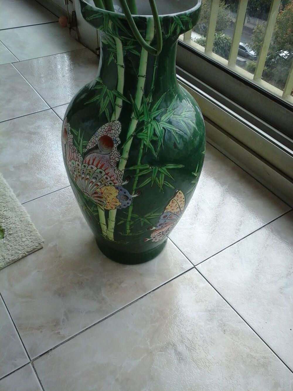 Potiche balustre Japonaise XX &egrave;me si&egrave;cle Décoration
