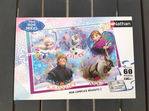 Puzzle de 60 pièces, marque Nathan - Disney Reine des Neiges 10 La Bernerie-en-Retz (44)