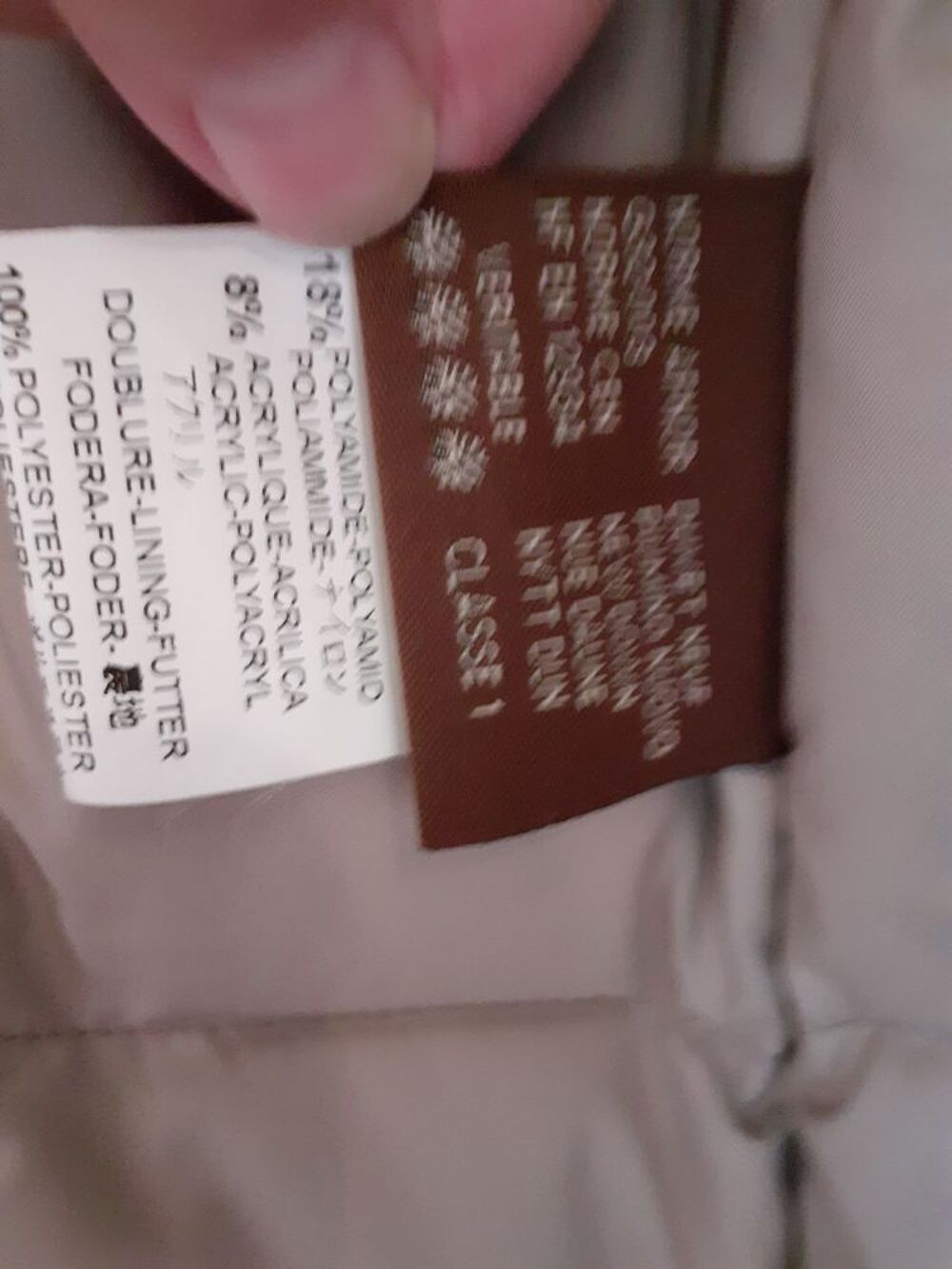 Manteau Moncler beige Vêtements