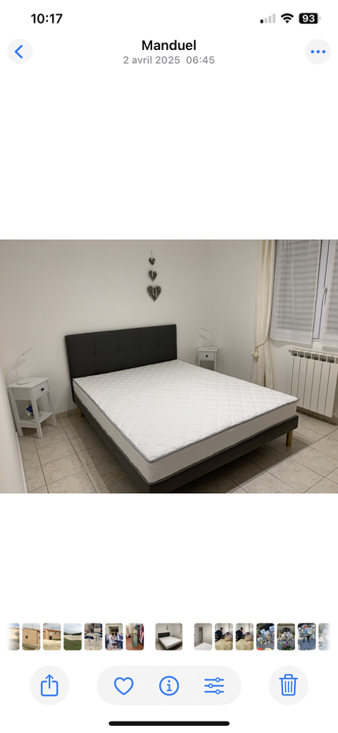 Lit avec matelas et sommier 250 Saint-Gilles (30)