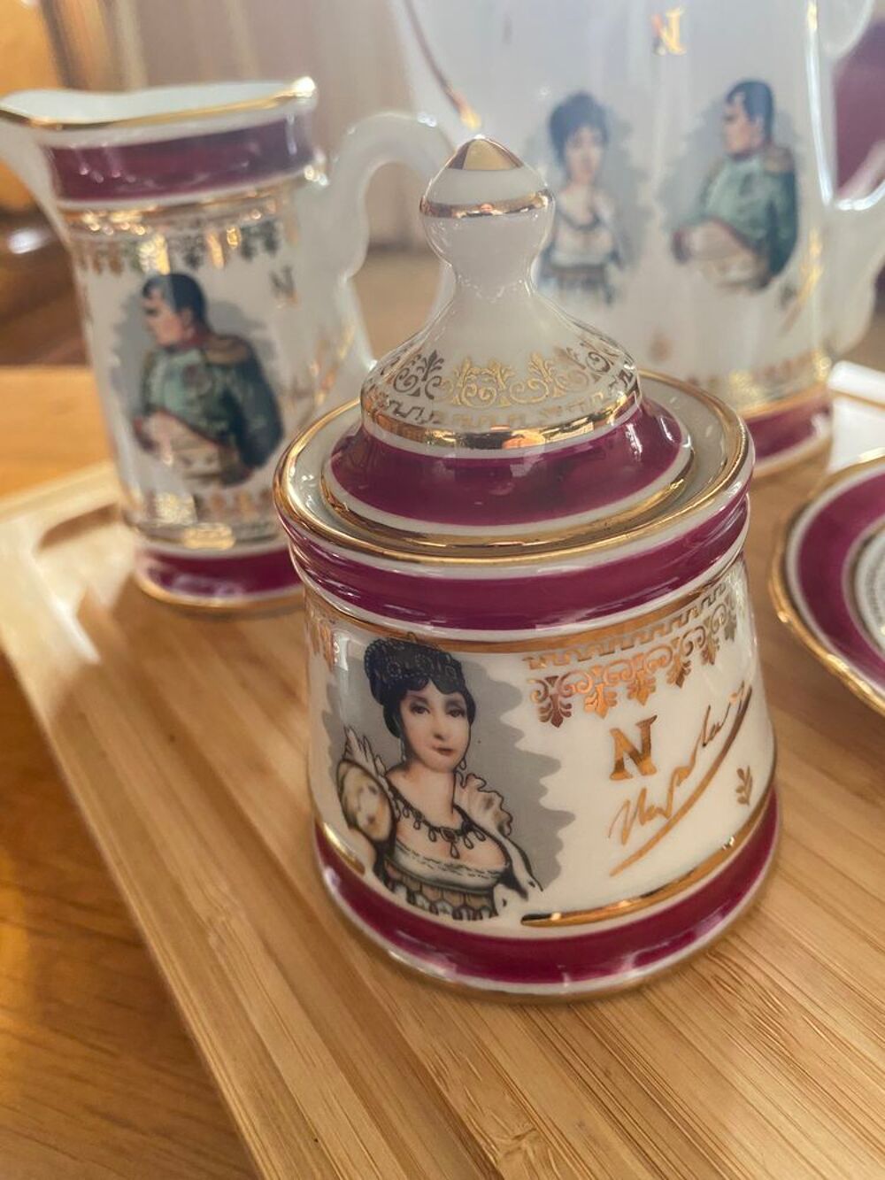 PIECE UNIQUE : SERVICE A THE CAFE NAPOLEON BONAPARTE 