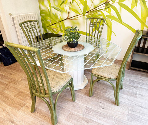 table en verre et chaises salle � manger 300 Vitry-sur-Seine (94)