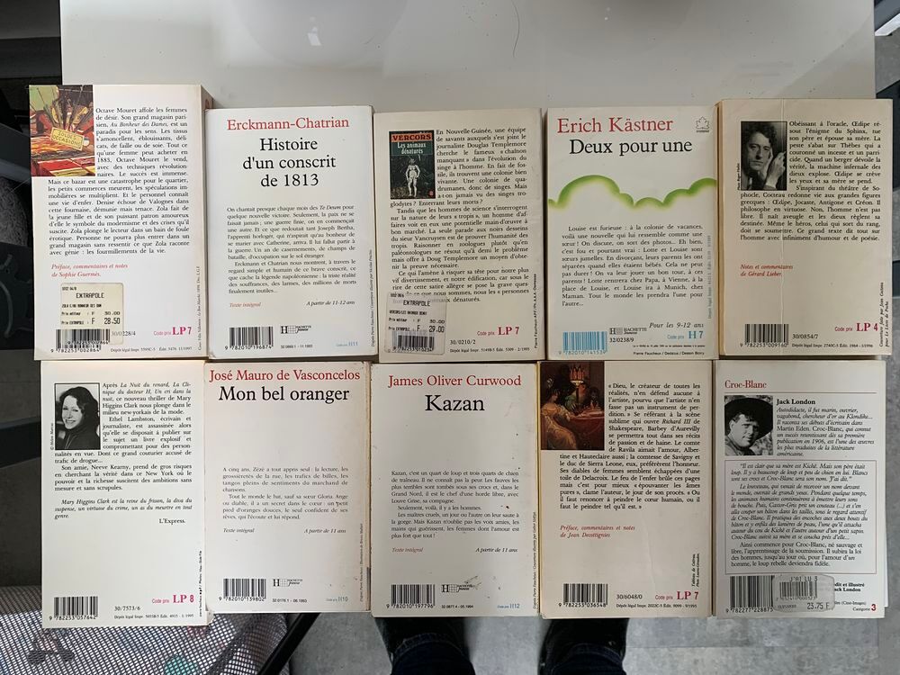 Lot 9 romans format pocket Livres et BD
