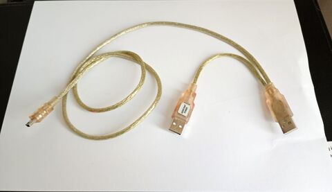 cable adaptateur double usb mâle  vers mini usb 2.5 Colmar (68)