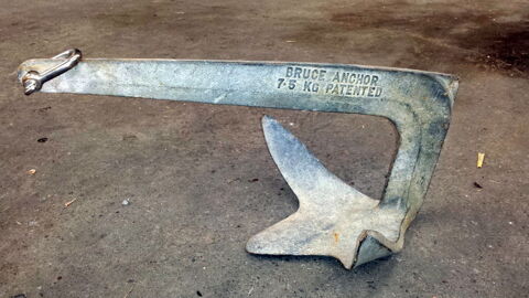 Ancre BRUCE ANCHOR 7.5 Kg patented avec ailes 165 Tours (37)