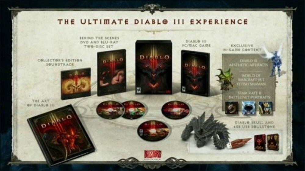 Diablo III 3 - Collector Edition - EN NEUF
Code utilis&eacute;
Consoles et jeux vidéos