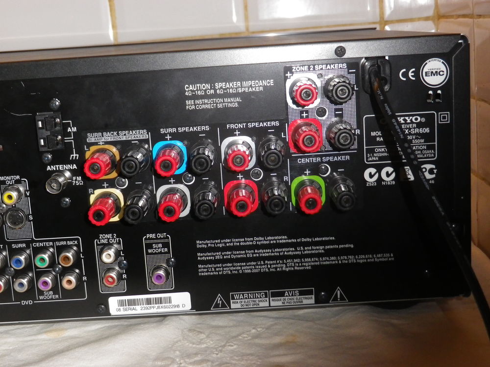 ONKYO TX - SR606 Ampli Tuner Audio Home Cin&eacute;ma&nbsp;
TELECOMMANDE Audio et hifi