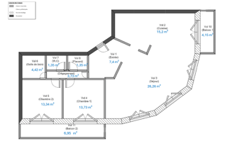  Appartement à vendre 3 pièces 86 m² Grenoble
