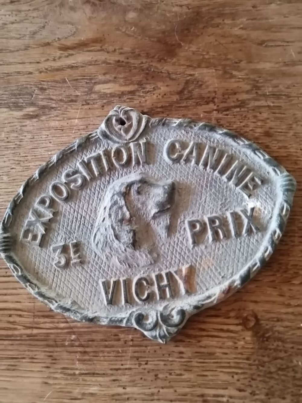 Plaque de concours pour chien 