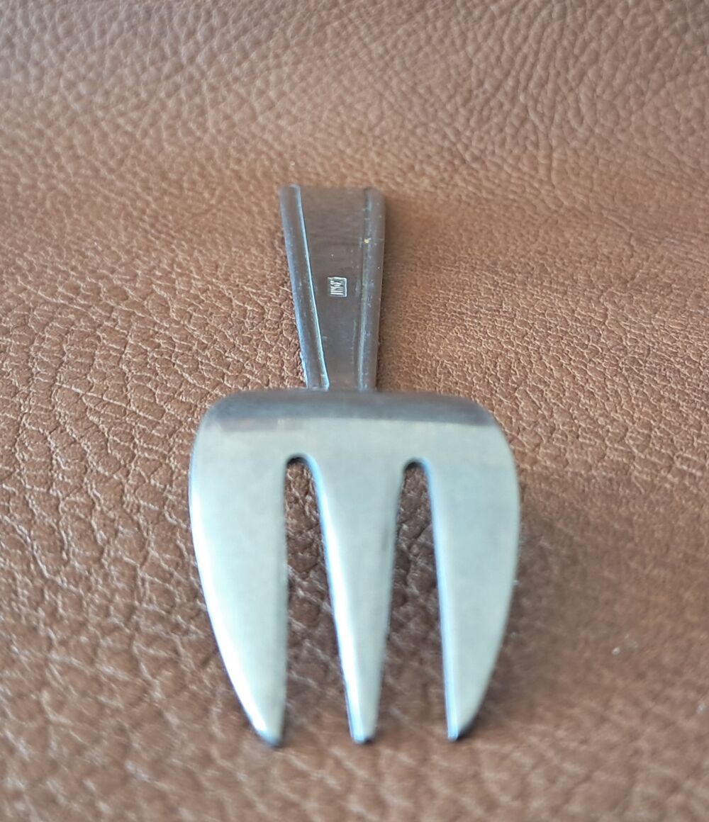 lot de 6 fourchette &agrave; dessert en inox 13,2x2,5 cm Cuisine