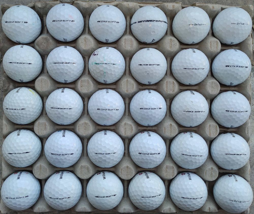 30 Balles de Golf Wilson Staff d'Occasion en Tr&egrave;s Bon &Eacute;tat Sports