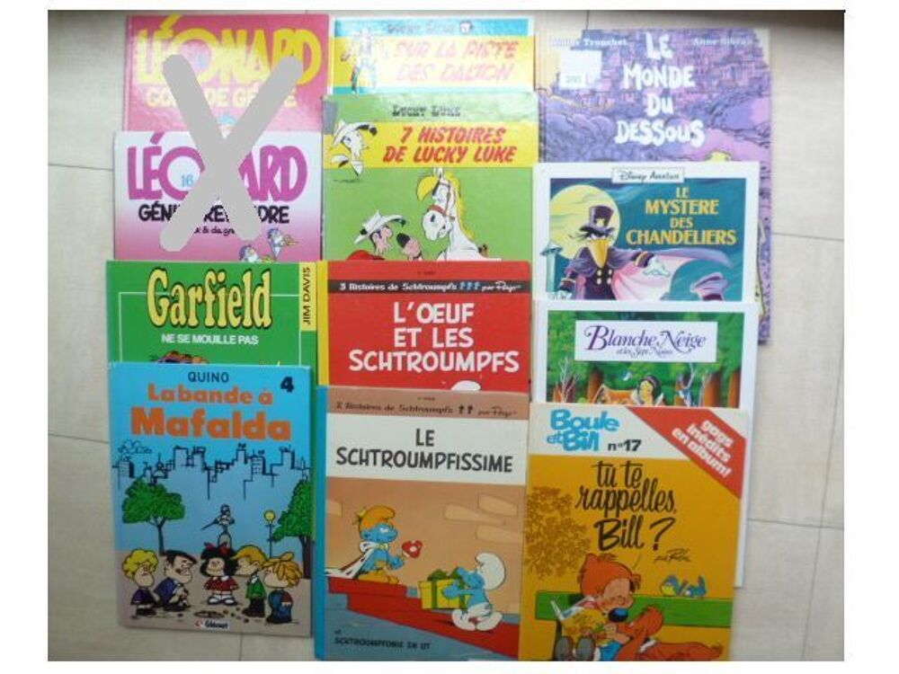 BD - Gaston, Obelix, Schtroumpfs, Fox, Lucky Luke,charmed... Livres et BD