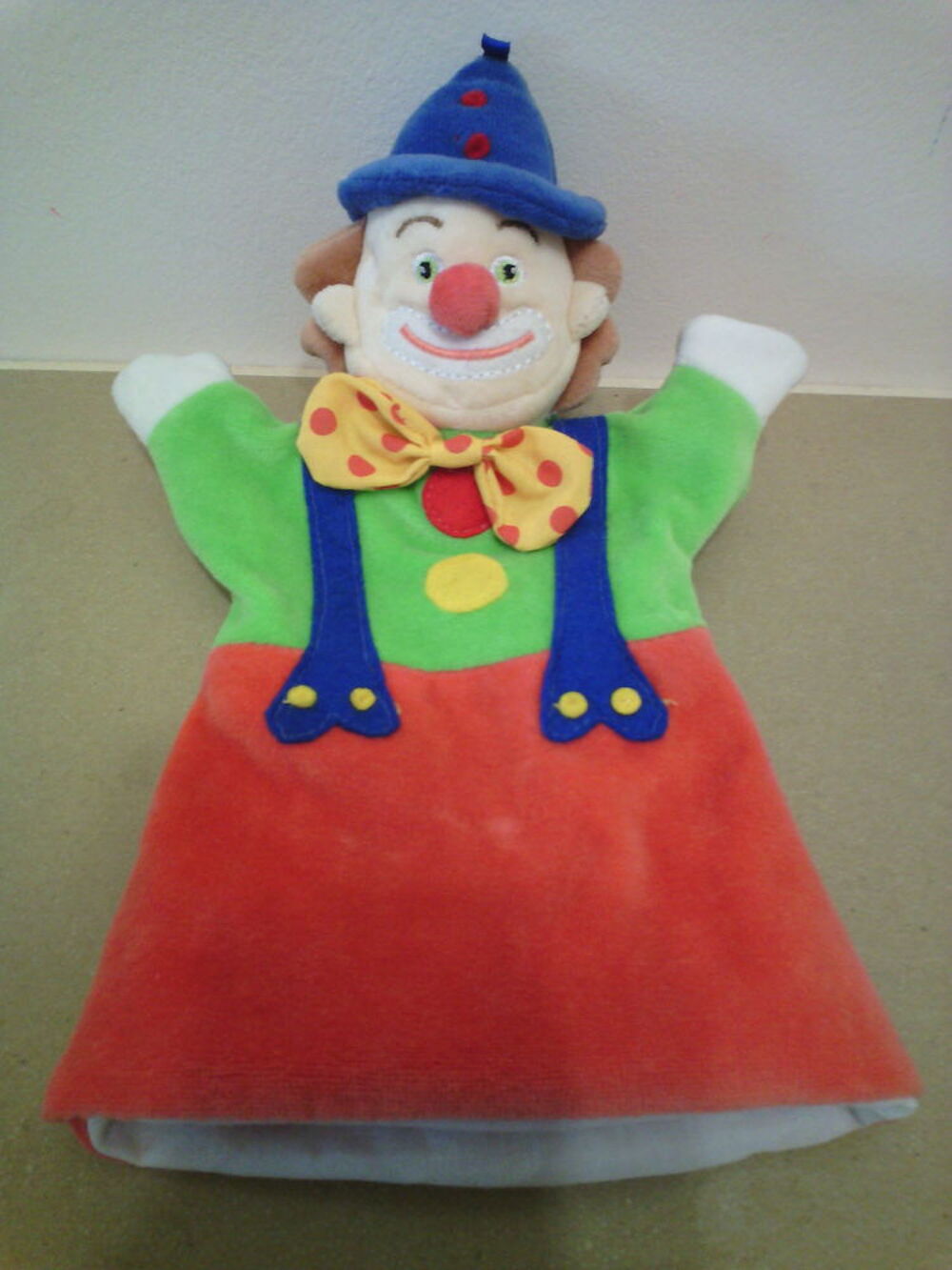 Marionnette de clown hauteur 27,5 cm - TBE Jeux / jouets