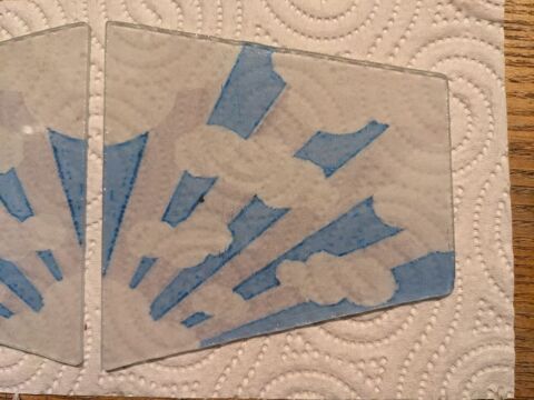 2 VERRES DE LAMPE PIROUETT r�cup�r�s sur une vieille lampe. 25 Marseille 13 (13)