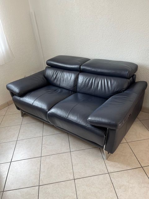 Canap� 2 places en cuir 550 Neydens (74)
