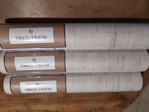 3 Rouleaux Papier Peint Beige Gaufr�. 6 Le Vernois (39)