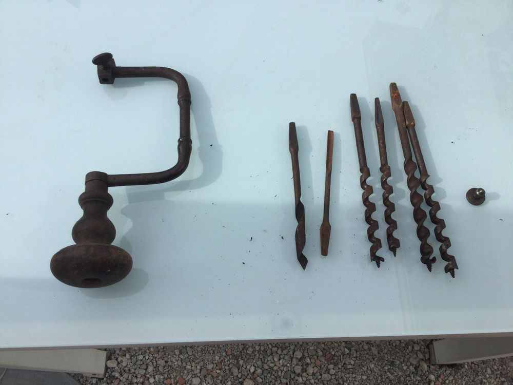 Perceuses Villebrequin &agrave; main d'&eacute;poque Bricolage