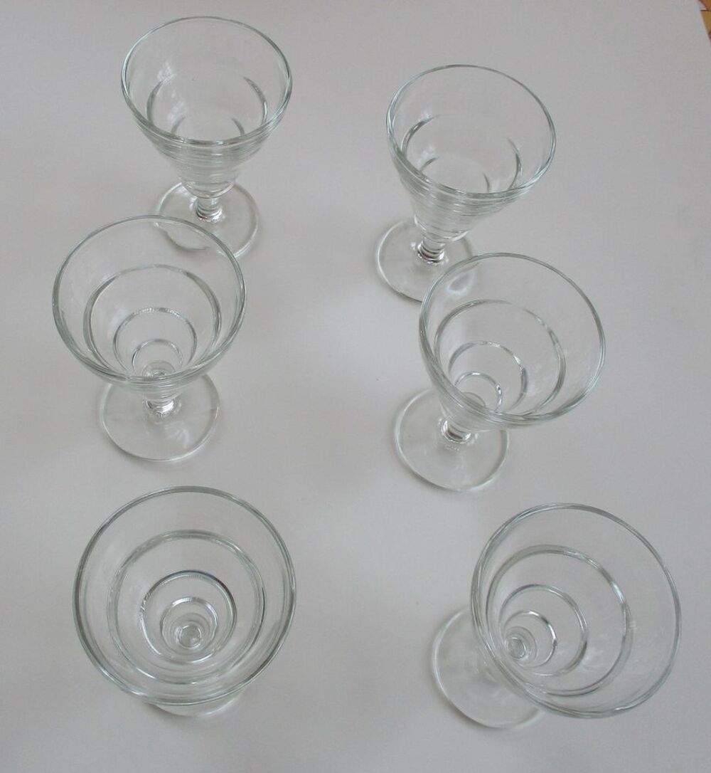6 Verres de bistrot &agrave; ap&eacute;ritif BVB Décoration