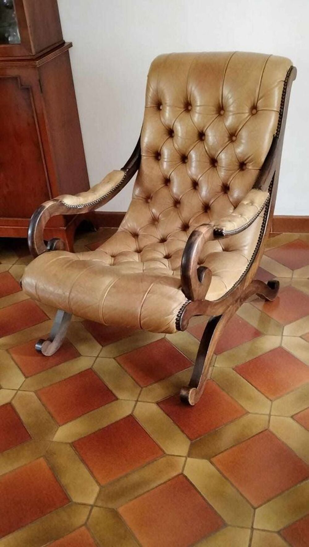 Canap&eacute; Chesterfields 3 Fauteuils repose pieds Meubles