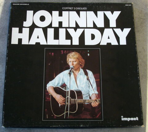 JOHNNY HALLYDAY-COFFRET 3x33t IMPACT-AMOUR D'T-QUE JE T'AI 12 Roncq (59)