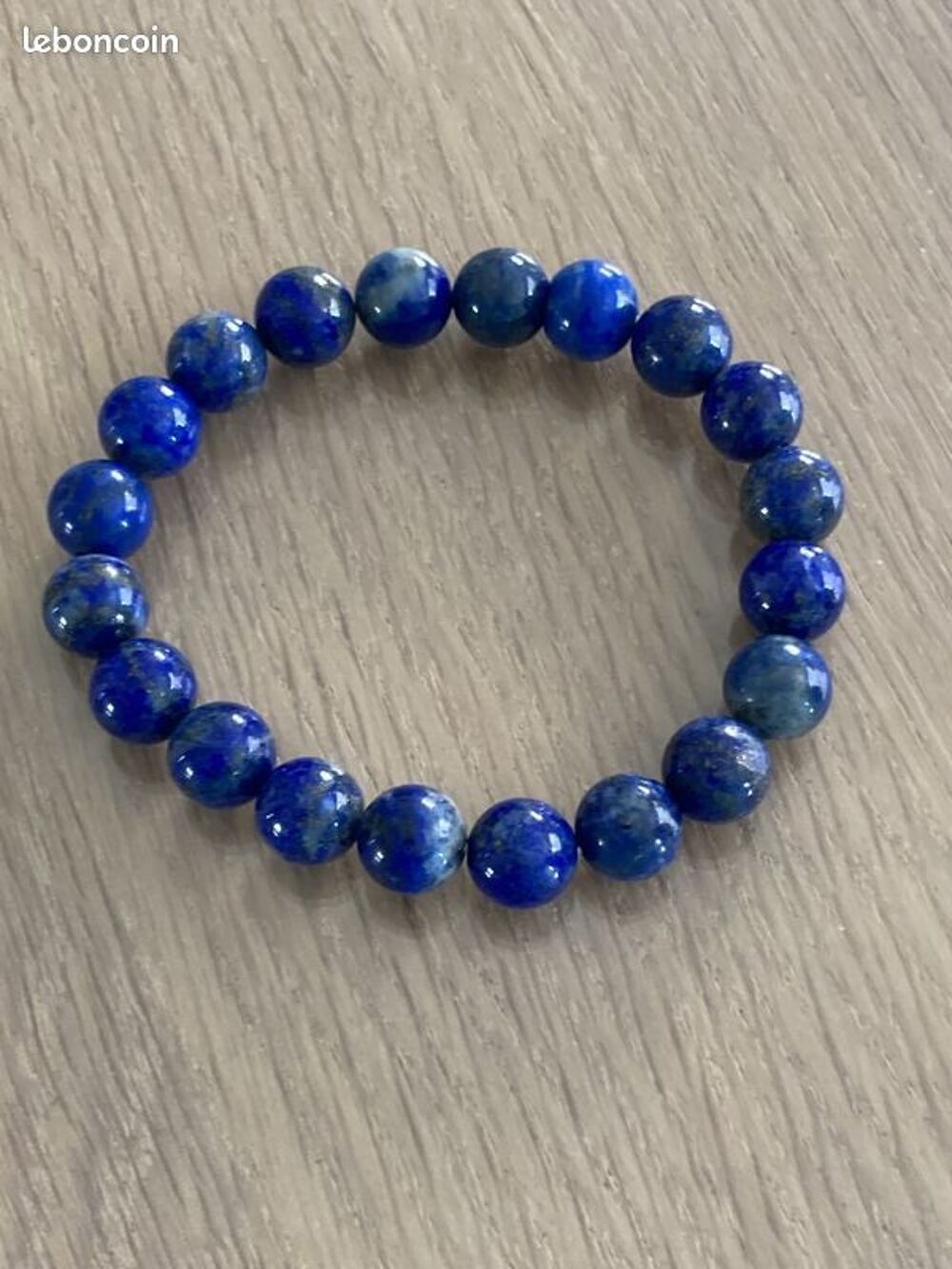 Bracelet pierres naturelles 17 cm et v&eacute;ritables Lapis Lazuli Bijoux et montres