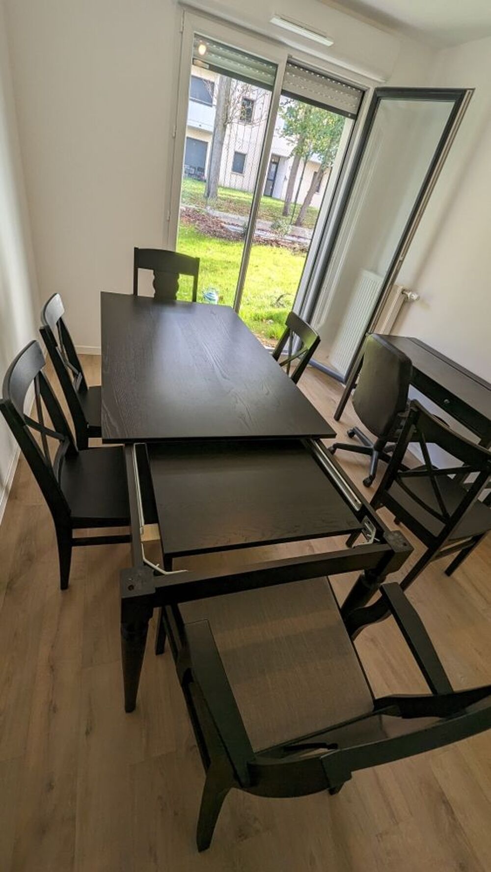 Table &agrave; manger Ikea extensible INGATORP 6 chaises Meubles