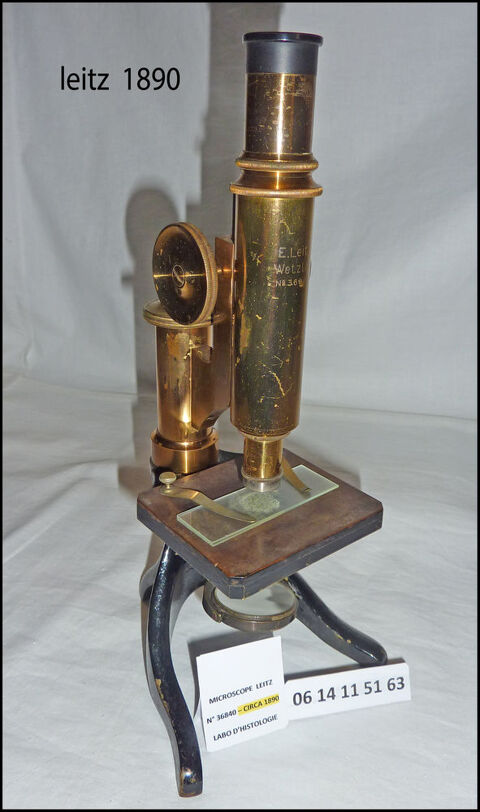 MICROSCOPE LEITZ CIRCA 1890 150 Chteauneuf-Val-Saint-Donat (04)