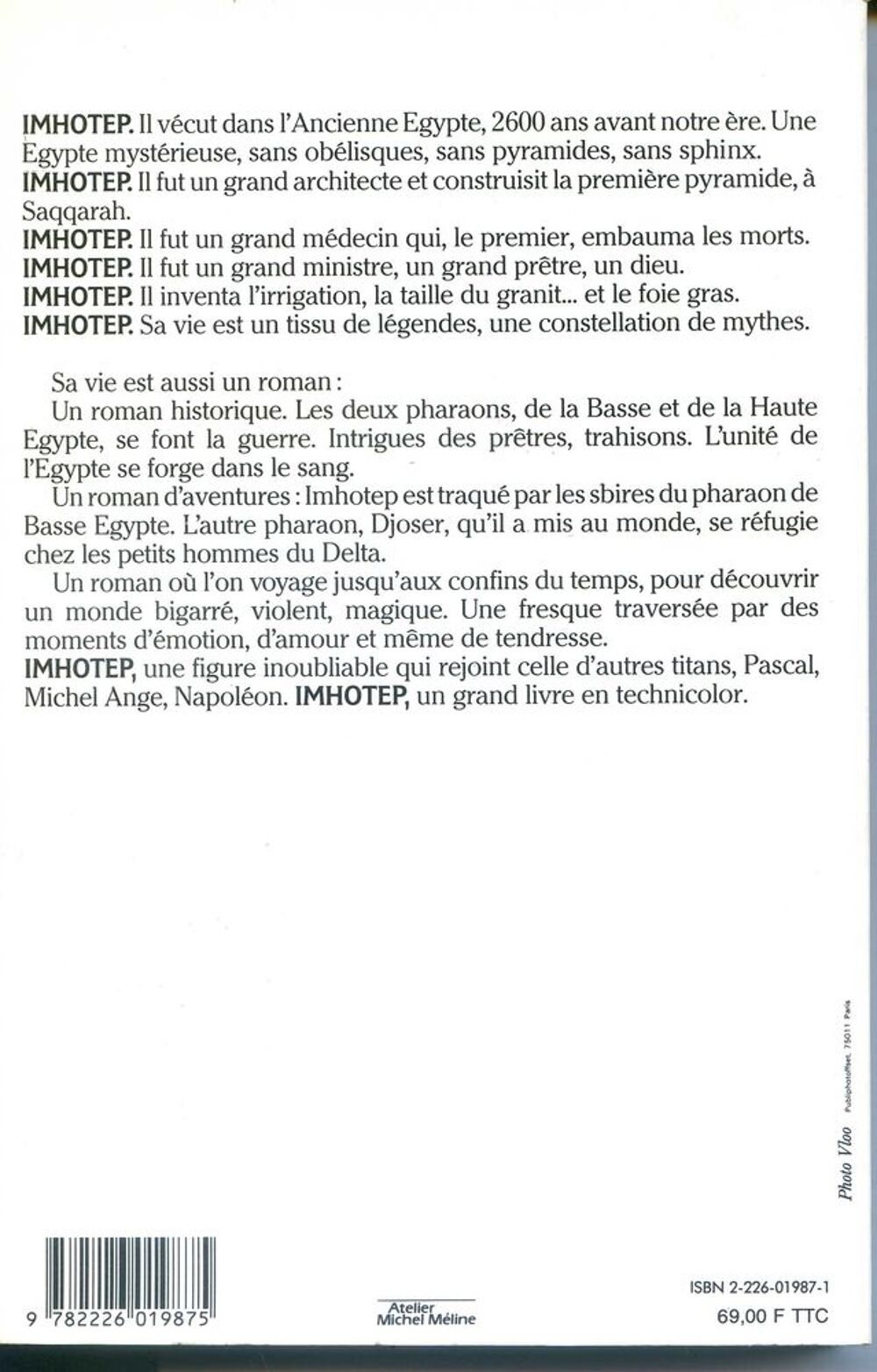 IMHOTEP - Le mage du Nil - Pierre Montlaur, Livres et BD
